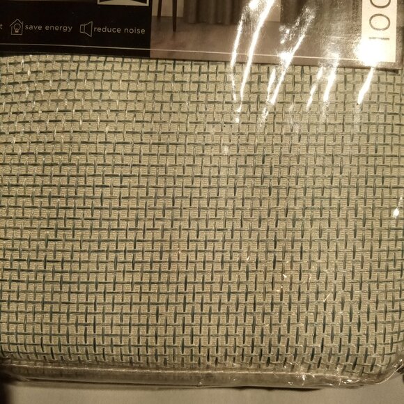 Eclipse Walken Rod Pocket Room Darkening Curtain 40W x 84L  Seafoam 2 Panels NEW - Picture 5 of 9